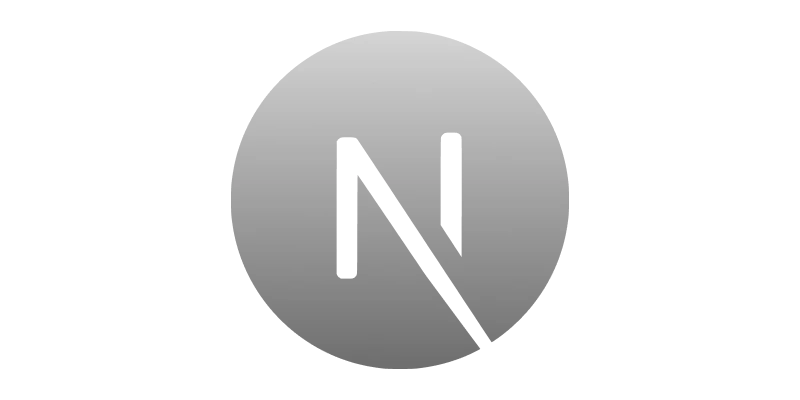 Next.js logo stylized